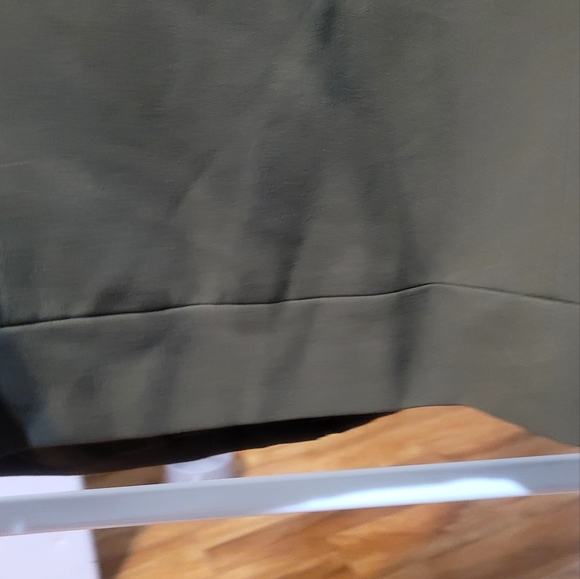 Sag Harbor Ladies Size 12 Moss Green Jacket Full Zip Front Long sleeves Collared - Picture 14 of 16